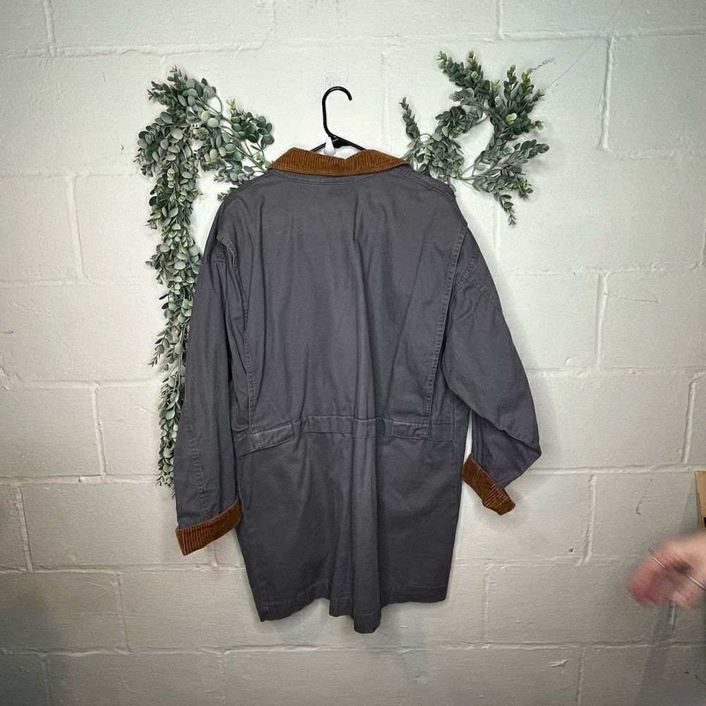 Docker's Women's Gray Jacket with Tan Collar - Picture 9 of 10